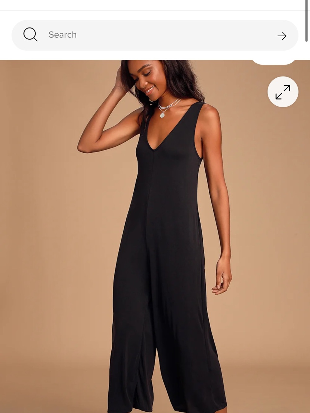 Lulus Bravo Charcoal Grey Sleeveless Culotte Jumpsuit